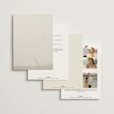 "Glide" - Wedding Invitations in Porcelain by Jennifer Postorino - Back of Card Options