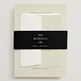 "Glide" - Wedding Invitations in Porcelain by Jennifer Postorino - Assembled with Belly Band