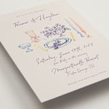 "tablescape drawing" - Wedding Invitations in Hydrangea by Cass Loh - Detail