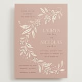 "Moment" - Wedding Invitations in Rose by Erin German - Front