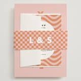 "Bubblegum" - Wedding Invitations in Candy by Catherine Culvenor - Assembled with Belly Band