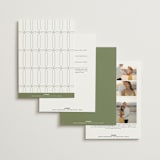 "Amelia" - Wedding Invitations in Olive by Kristie Kern - Back of Card Options