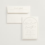 "Amelia" - Wedding Invitations in Olive by Kristie Kern - Invitation with Envelope
