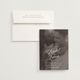 "Vintage Romance" - Wedding Invitations in Ivory by Paper Raven Co. - Invitation with Envelope