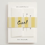 "Amore Mio" - Wedding Invitations in Nero by Helena Vitto - Assembled with Belly Band