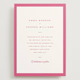 "The Emma" - Wedding Invitations in Flamingo by Kristie Kern - Front