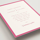 "The Emma" - Wedding Invitations in Flamingo by Kristie Kern - Detail