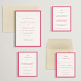 "The Emma" - Wedding Invitations in Flamingo by Kristie Kern - Invitation Suite