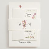 "Barolo" - Wedding Invitations in Deep Blush by Pati Cascino - Assembled with Belly Band