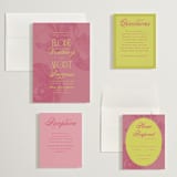 "Maximalist Poppies" - Wedding Invitations in Flamingo by Morgan Kendall - Invitation Suite