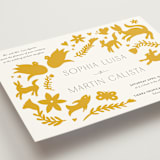 "Otomi" - Wedding Invitations in Sunshine by Shari Margolin - Detail