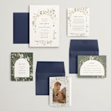 "Aster" - Wedding Invitations in Garden by Itsy Belle Studio - Invitation Suite