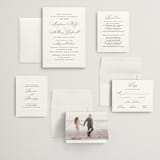 "Organza" - Wedding Invitations in Linen by Jill Means - Invitation Suite