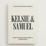 "Flynn" - Wedding Invitations in Ash by Kelly Watkins - Front