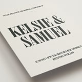 "Flynn" - Wedding Invitations in Ash by Kelly Watkins - Detail