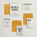 "Flynn" - Wedding Invitations in Ash by Kelly Watkins - Invitation Suite
