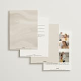 "Corner" - Wedding Invitations in Linen by Kelly Schmidt - Back of Card Options