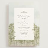 "Aspen" - Wedding Invitations in Lake by Robert and Stella - Front