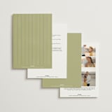 "Aspen" - Wedding Invitations in Lake by Robert and Stella - Back of Card Options
