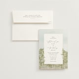 "Aspen" - Wedding Invitations in Lake by Robert and Stella - Invitation with Envelope