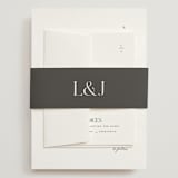 "Clarity" - Wedding Invitations in Diamond by Heather Cairl - Assembled with Belly Band