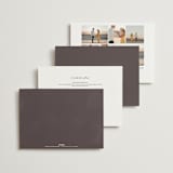 "Fleur" - Wedding Invitations in Sangria by Jen Owens - Back of Card Options