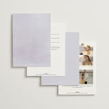 "Sweeping Vine" - Wedding Invitations in Periwinkle by Itsy Belle Studio - Back of Card Options