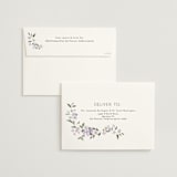 "Sweeping Vine" - Wedding Invitations in Periwinkle by Itsy Belle Studio - FREE Recipient Addressing
