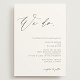 "We Do" - Wedding Invitations in Ink by lulu and isabelle - Front