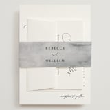 "We Do" - Wedding Invitations in Ink by lulu and isabelle - Assembled with Belly Band