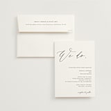 "We Do" - Wedding Invitations in Ink by lulu and isabelle - Invitation with Envelope