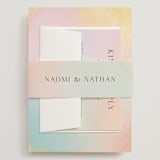 "marshmallow" - Wedding Invitations in Sunrise by Petra Kern - Assembled with Belly Band