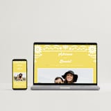 "Pretty Picado" - Wedding Invitations in Sunshine by Jessie Steury - FREE Wedding Website