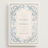 "Porcelain" - Wedding Invitations in Delft Blue by Ashley DeMeyere - Front