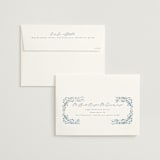 "Porcelain" - Wedding Invitations in Delft Blue by Ashley DeMeyere - FREE Recipient Addressing