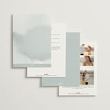 "Estate" - Wedding Invitations in Sky by Rebecca Durflinger - Back of Card Options