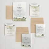 "Estate" - Wedding Invitations in Sky by Rebecca Durflinger - Invitation Suite