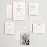 "Quintessential" - Wedding Invitations in Cotton by Everett Paper Goods - Invitation Suite