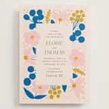 "Blossoms Abound" - Wedding Invitations in Cobalt by Genna Blackburn - Front