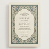 "Century" - Wedding Invitations in Robin's Egg by Jen Owens - Front