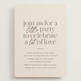 "Little party big love" - Wedding Invitations in Noir by Jessica Corliss - Front