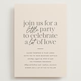 "Little party big love" - Wedding Invitations in Noir by Jessica Corliss - Front