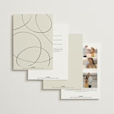 "Elegant Type" - Wedding Invitations in Cream by Louise Kay - Back of Card Options