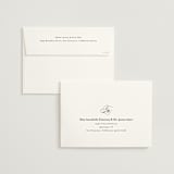 "Elegant Type" - Wedding Invitations in Cream by Louise Kay - FREE Recipient Addressing