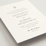 "Upper East" - Wedding Invitations in Charcoal by Megan Davis - Detail