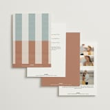 "Trois" - Wedding Invitations in Almond by Blustery August - Back of Card Options