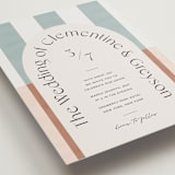"Trois" - Wedding Invitations in Almond by Blustery August - Detail