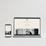 "Swan Crest" - Wedding Invitations in Royal by Cass Loh - FREE Wedding Website