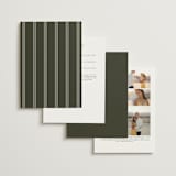 "refined" - Wedding Invitations in Deep Olive by Nicole Walsh - Back of Card Options