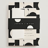 "Kenai" - Wedding Invitations in Shadow by Carly Reed Walker - Assembled with Belly Band